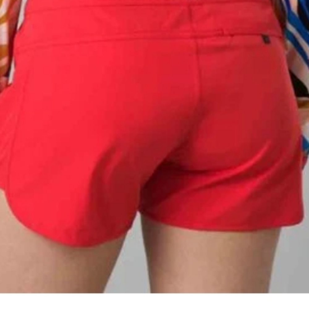 Prana Board Shorts Scaffie Papaya Red